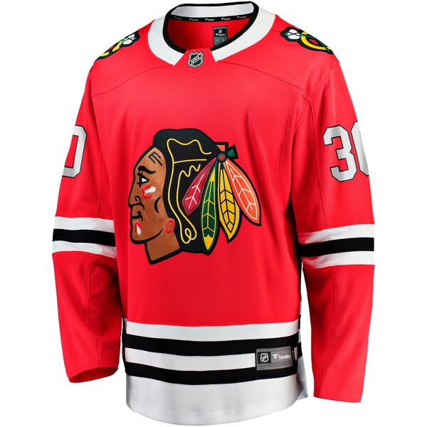 Spencer Knight Chicago Blackhawks  Home Breakaway Jersey - Red