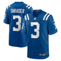 Spencer Shrader Indianapolis Colts Nike Team Game Jersey -  Royal