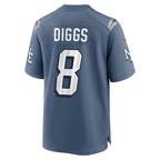 Stefon Diggs New England Patriots Nike 2025 Rivalries Collection Game Jersey - Storm Blue