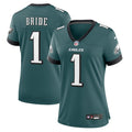 Number 1 Bride Philadelphia Eagles Nike Women's Game Jersey - Midnight Green