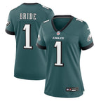 Number 1 Bride Philadelphia Eagles Nike Women's Game Jersey - Midnight Green