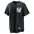 Men's New York Yankees Derek Jeter Nike Black Official Replica Player Jersey