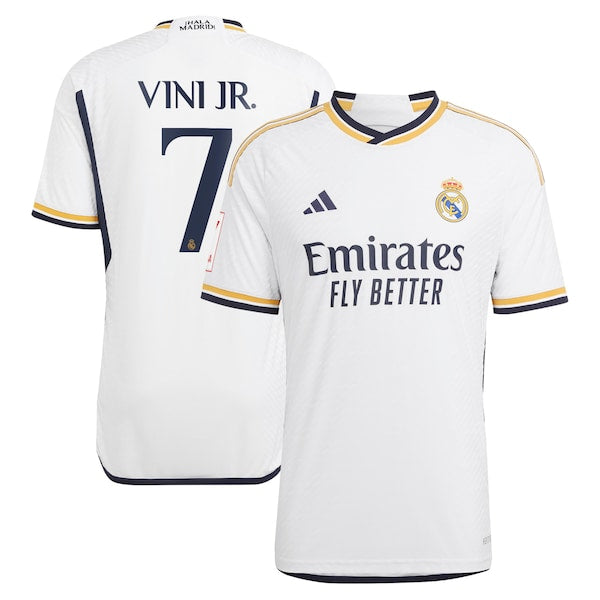 Vini Jr. Los Merengues adidas 2023/24 Home Authentic Player Jersey - White