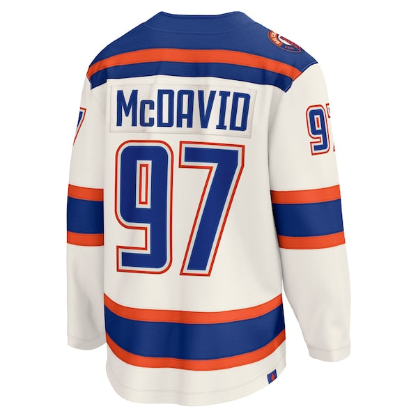 Connor McDavid Edmonton Oilers  Alternate Breakaway Jersey - Light Beige