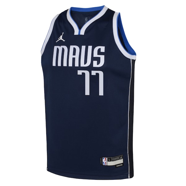 Luka Doncic Dallas Mavericks Jordan Brand Youth Swingman Jersey - Statement Edition - Navy
