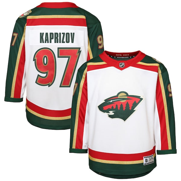 Kirill Kaprizov Minnesota Wild Youth 25th Anniversary Replica Player Jersey - White/Green