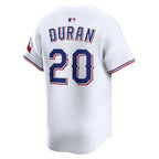 Ezequiel Duran Texas Rangers Nike Alternate Limited Player Jersey - White