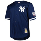 Derek Jeter New York Yankees  Big & Tall Cooperstown Collection Mesh Batting Practice Jersey - Navy