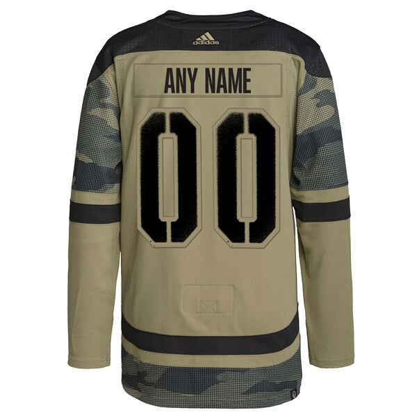 Montreal Canadiens adidas Logo Military Appreciation Team Authentic Custom Practice Jersey - Camo
