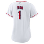 Los Angeles Angels Nike Women's #1 Mom Home Replica Jersey - White