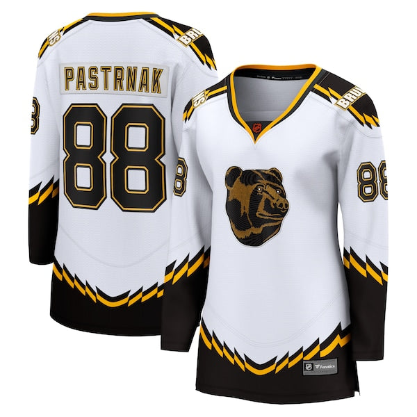 David Pastrnak Boston Bruins  Women's Special Edition 2.0 Breakaway Player Jersey - White