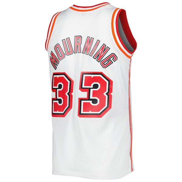 Alonzo Mourning Miami Heat Hardwood Classics Swingman Jersey - White