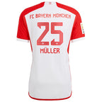 Thomas Müller Bayern Munich adidas 2023/24 Home Authentic Jersey - White/Black