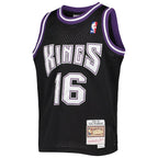 Peja Stojakovic Sacramento Kings Youth 2001/02 Hardwood Classics Swingman Jersey - Black