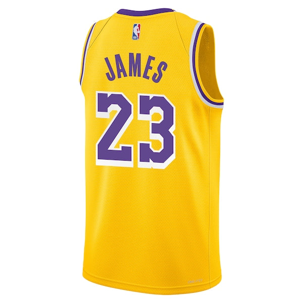 LeBron James Los Angeles Lakers Nike Youth Swingman Jersey - Icon Edition - Gold