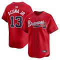 Ronald Acuña Jr. Atlanta Braves Nike Alternate Limited Player Jersey – Red