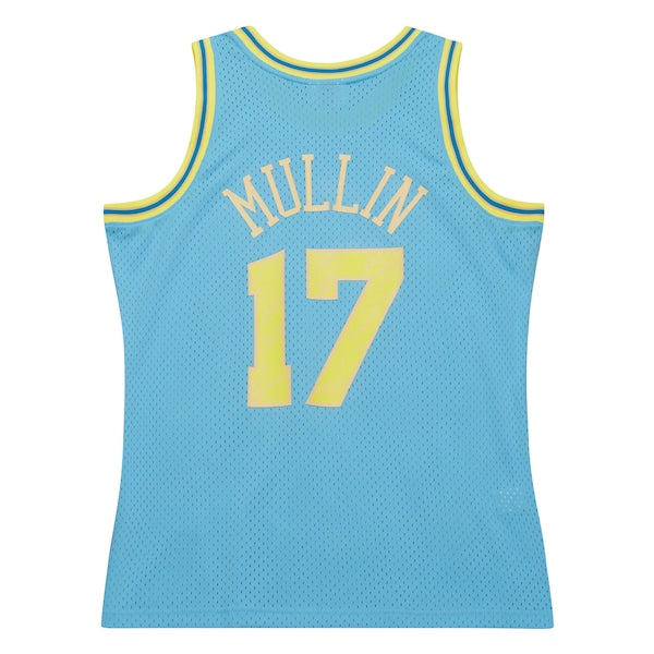 Chris Mullin Golden State Warriors  1993/94 Swingman Sidewalk Sketch Jersey - Light Blue