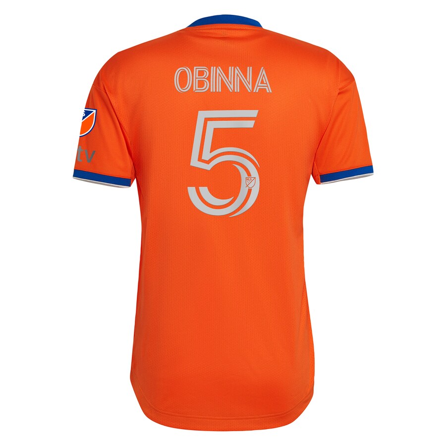 Obinna Nwobodo FC Cincinnati adidas 2023 Juncta Juvant Kit Authentic Player Jersey - Orange