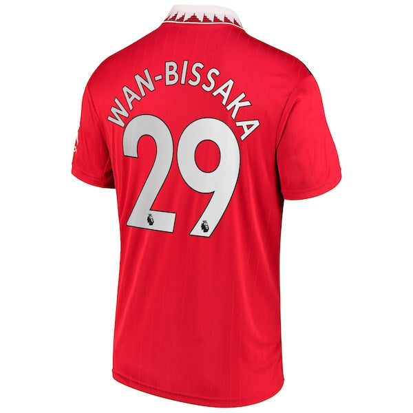Aaron Wan-Bissaka Manchester United adidas 2022/23 Home Replica Player Jersey - Red
