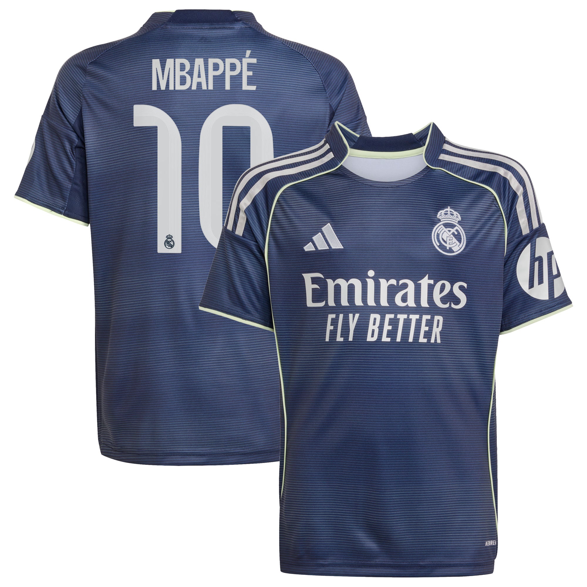 Kylian Mbappé Los Merengues adidas Youth 2025/26 Home Replica Player Jersey - White/Blue