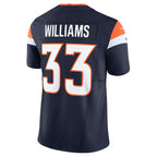 Javonte Williams Denver Broncos Nike Alternate Vapor F.U.S.E. Limited Jersey - Navy