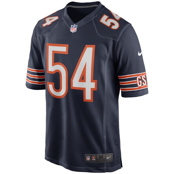 Brian Urlacher Chicago Bears Nike Game Retired Player Jersey - Navy/Orange/White