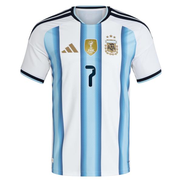 Rodrigo De Paul Argentina National Team adidas 2026 Home Authentic Jersey - White