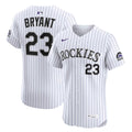 Kris Bryant Colorado Rockies Nike Home ElitePlayer  Jersey - White/Purple