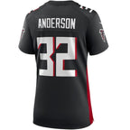 Jamal Anderson Atlanta Falcons Nike Women's Game Retired Player Jersey - Black/Red