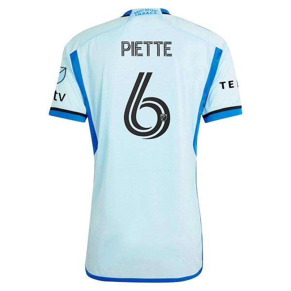 Samuel Piette CF Montreal adidas 2024 La Main Authentic Player Jersey – Light Blue