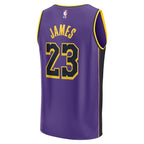LeBron James Los Angeles Lakers  Youth Fast Break Replica Player Jersey - Statement Edition - Purple