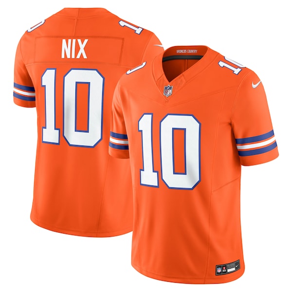Bo Nix Denver Broncos Nike Vapor F.U.S.E. Limited Jersey - Orange