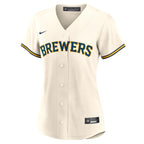Milwaukee Brewers Nike Women's Home Replica Team Jersey - Cream