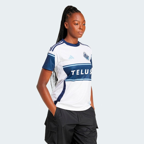 Vancouver Whitecaps FC adidas Women's 2025 The Peak Replica Jersey - White