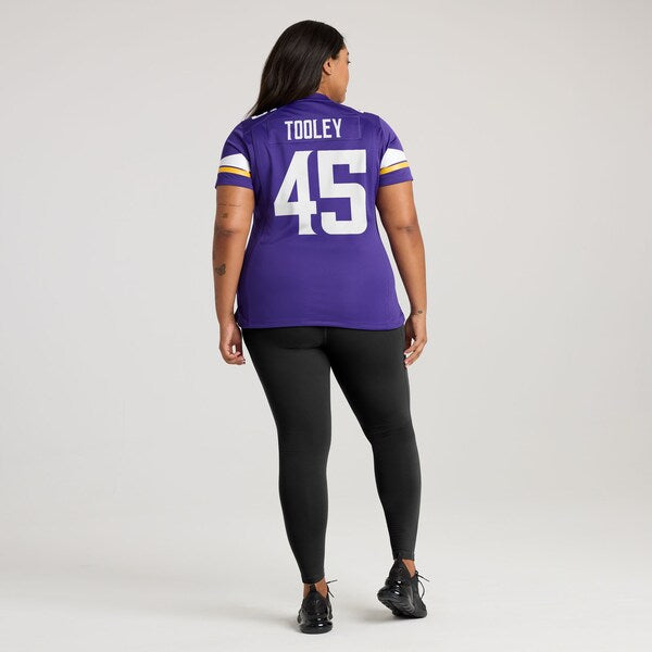 Max Tooley Minnesota Vikings Nike Women's Team Game Jersey -  Purple