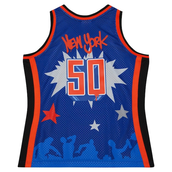 New York Knicks x Tats Cru Hardwood Classics Fashion Jersey - Blue
