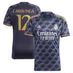 Eduardo Camavinga Los Merengues adidas 2023/24 Away Replica Player Jersey - Navy/White