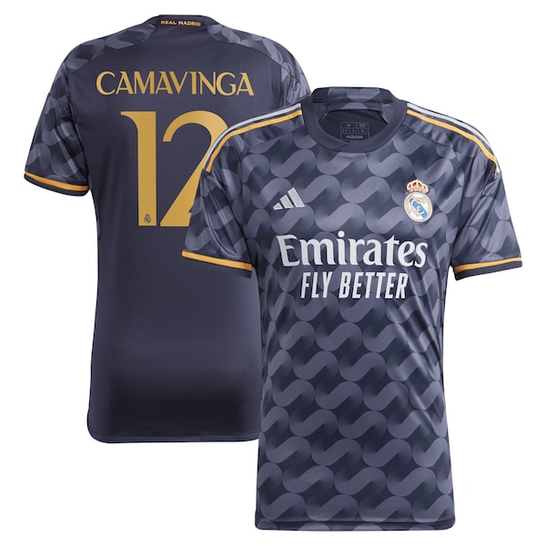 Eduardo Camavinga Los Merengues adidas 2023/24 Away Replica Player Jersey - Navy/White