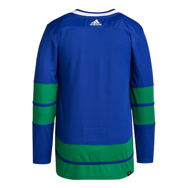 Vancouver Canucks adidas Men's Alternate Primegreen Authentic Blank Jersey - Blue