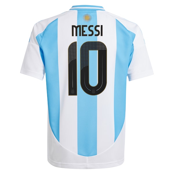 Lionel Messi Argentina National Team adidas Youth 2024 Home Replica Player Jersey - White/Blue