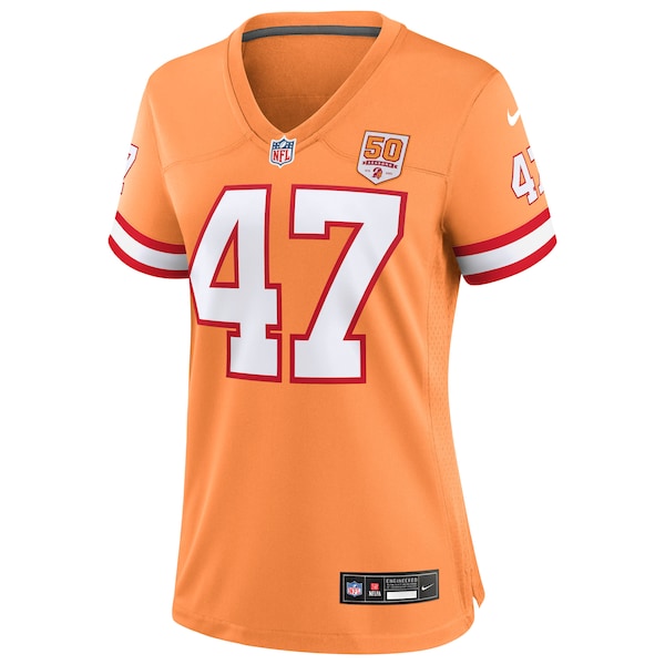 John Lynch  Tampa Bay Buccaneers Nike Women's 50th Season Game Jersey - Creamsicle/Red