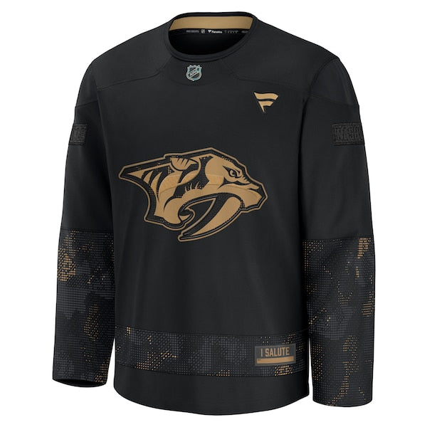 Nashville Predators  2024 Military Appreciation Practice Jersey - Black