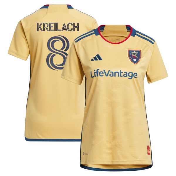 Damir Kreilach Real Salt Lake adidas Women's 2024 The Beehive State Kit Replica Player Jersey - Gold