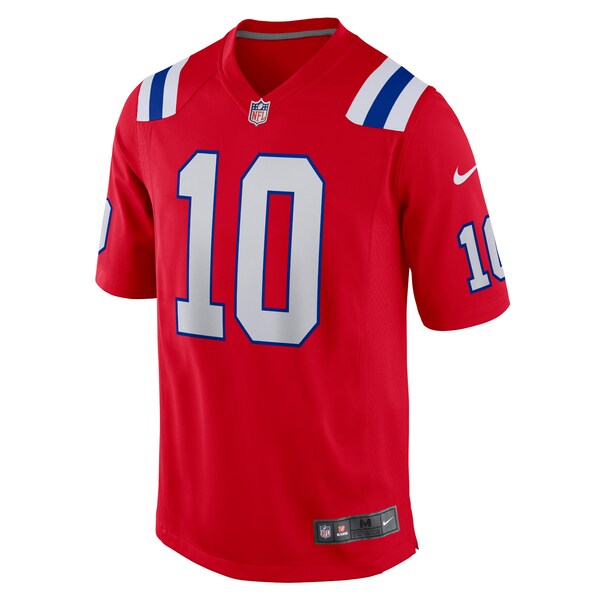 Mac Jones New England Patriots Nike Youth Game Jersey - Red/Navy/White