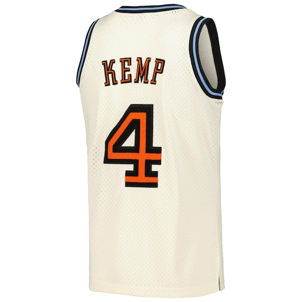 Shawn Kemp Cleveland Cavaliers Chainstitch Swingman Jersey - Cream
