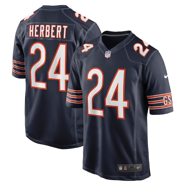 Khalil Herbert Chicago Bears Nike Game Jersey - Navy/Orange