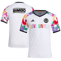 Philadelphia Union adidas 2024 Pride Pre-Match Top - White