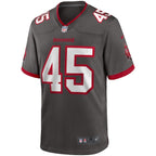 Devin White Tampa Bay Buccaneers Nike Game Jersey - Pewter/Red