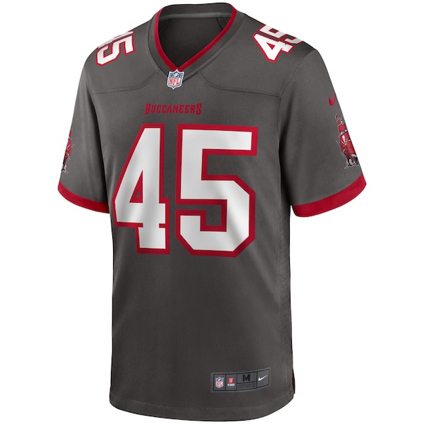Devin White Tampa Bay Buccaneers Nike Game Jersey - Pewter/Red