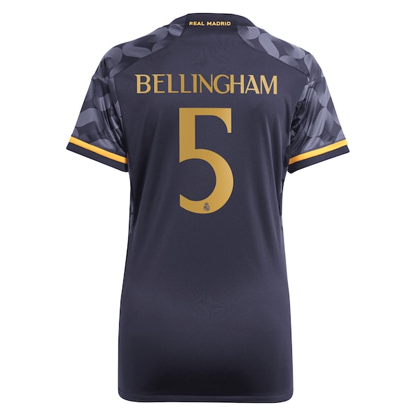 Jude Bellingham Los Merengues adidas Women's 2023/24 Away Replica Player Jersey - Navy/White